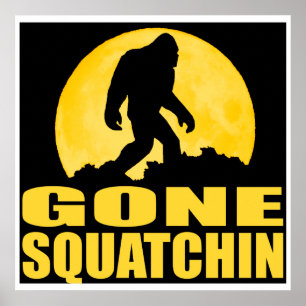 GONE SQUATCHIN *Special* BARK AT THE MOON edition ポスター