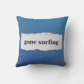 gone surfing, into the blue クッション (裏面)