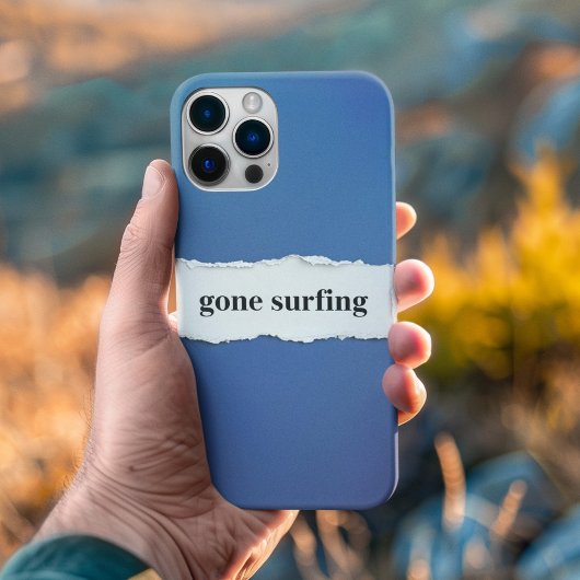 gone surfing, into the blue Case-Mate iPhoneケース