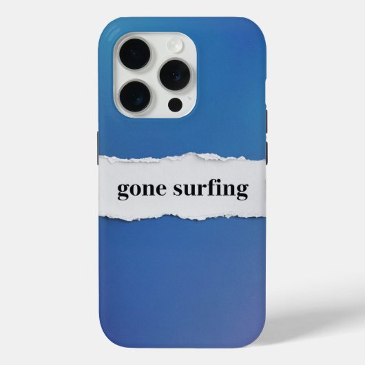 gone surfing, into the blue Case-Mate iPhoneケース (裏面)
