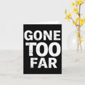 Gone Too Far Foxtrot Delta Tango Resist  カード (黄色い花)