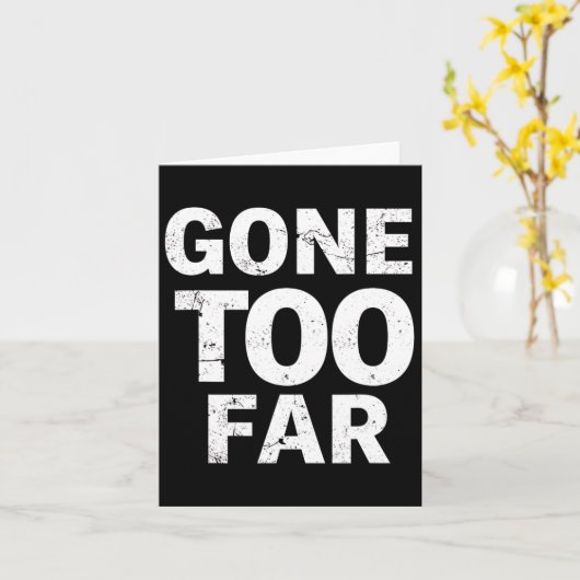 Gone Too Far Foxtrot Delta Tango Resist  カード (黄色い花)