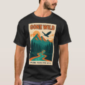 Gone Wild | Retro Mountain Adventure Tシャツ (正面)