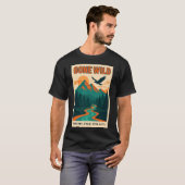 Gone Wild | Retro Mountain Adventure Tシャツ (正面フル)