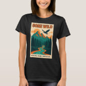 Gone Wild | Retro Mountain Adventure Tシャツ (正面)