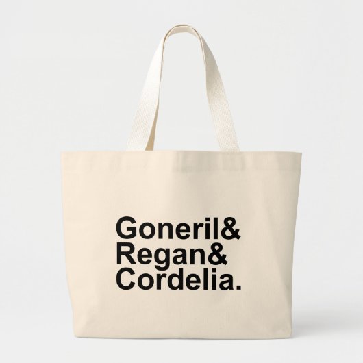 Goneril Regan Cordelia | King Lear's Daughters ラージトートバッグ (正面)