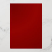 Gong Xi Fa Cai Red & Gold Foil 箔シーズンカード (裏面)