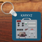 Gonset Communicatorトランシーバハムラジオ キーホルダー (正面)