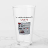 Gonset Communicatorトランシーバハムラジオ タンブラーグラス (正面)