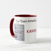 Gonset Communicatorトランシーバハムラジオ マグカップ (正面左)