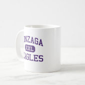 Gonzaga -イーグルス-大学-ワシントン州 コーヒーマグカップ (正面左)