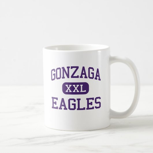 Gonzaga -イーグルス-大学-ワシントン州 コーヒーマグカップ (右)