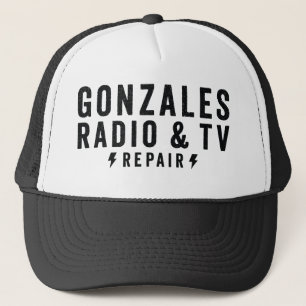 Gonzalesラジオ&テレビ修理トラック運転手ハット キャップ