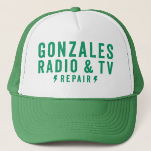 Gonzalesラジオ&テレビ修理トラック運転手ハット キャップ