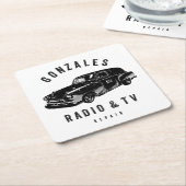 Gonzalesラジオ&テレビ紙コースター スクエアペーパーコースター (アングル)