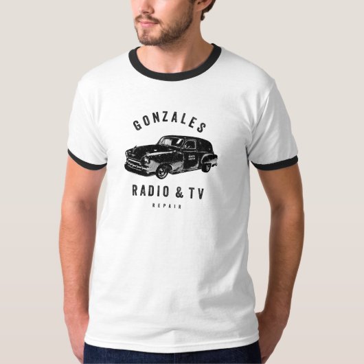 Gonzales Radio & TV RepairメンズリンガーTシャツ Tシャツ (正面)