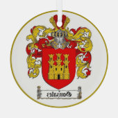 Gonzalez [スペインの]家紋* ガラスオーナメント (裏面)