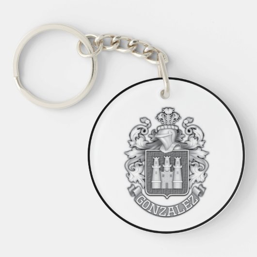 Gonzalez Family Crest Keychain キーホルダー (正面)