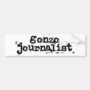 Gonzoのジャーナリスト バンパーステッカー