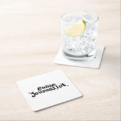 Gonzoジャーナリスト スクエアペーパーコースター (インサイチュ)