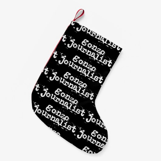 Gonzoジャーナリスト スモールクリスマスストッキング (正面 (吊り時))