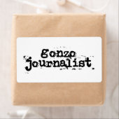 Gonzoジャーナリスト ラベル (インサイチュ)