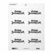 Gonzoジャーナリスト ラベル (フルシート)