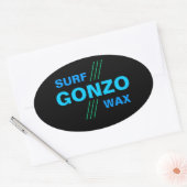 GONZO SURF WAXスタンプ(4) 楕円形シール (封筒)