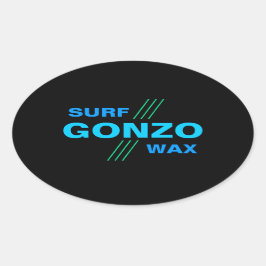 GONZO SURF WAXスタンプ(4) 楕円形シール