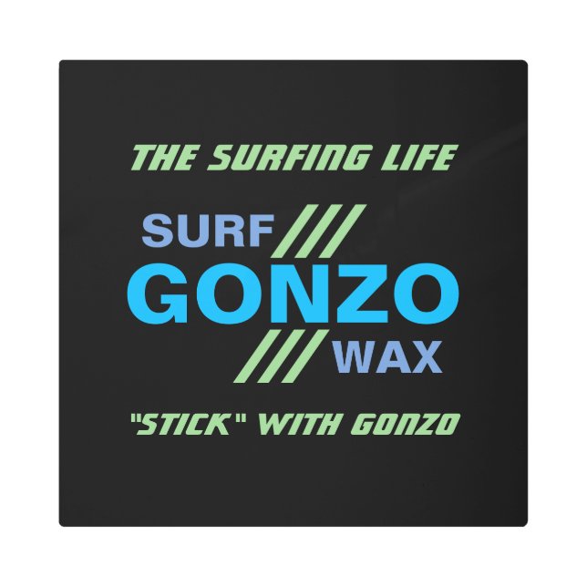 GONZO SURF WAXメタルアートサイン メタルプリント (正面)