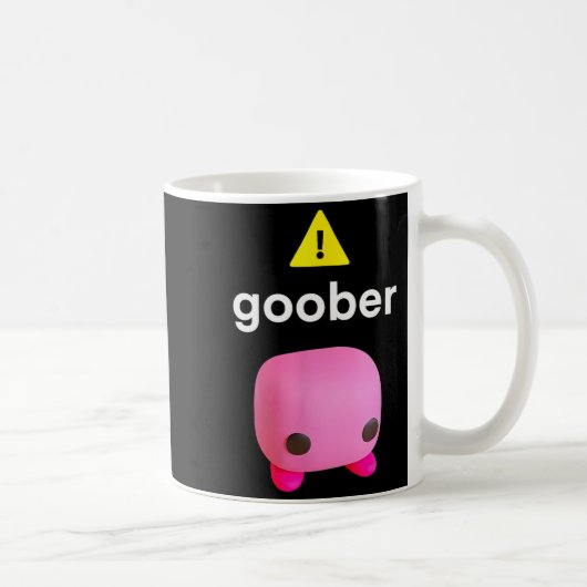 Goober Funny Meme Ironic Weirore コーヒーマグカップ (右)
