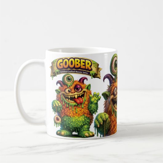 Goober Monster コーヒーマグカップ (左)