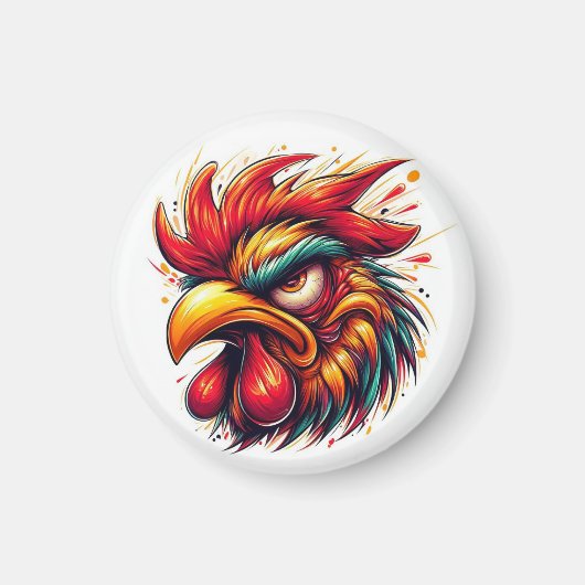 Goober the Furious Rooster Magnet マグネット (正面)