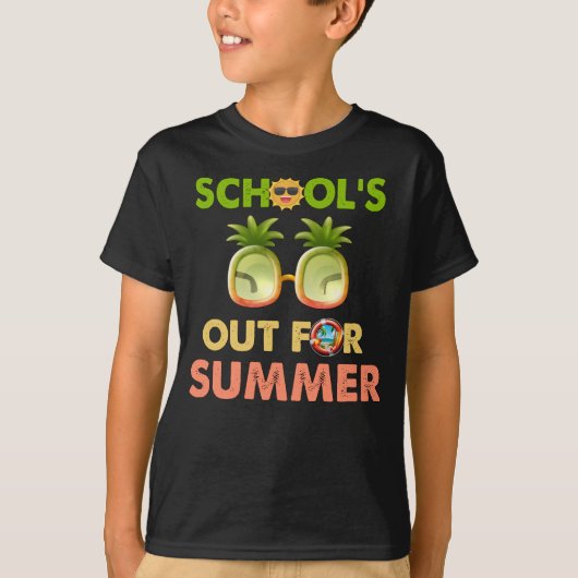 Goobye School夏のために夏の学校をハローアウト Tシャツ (正面)