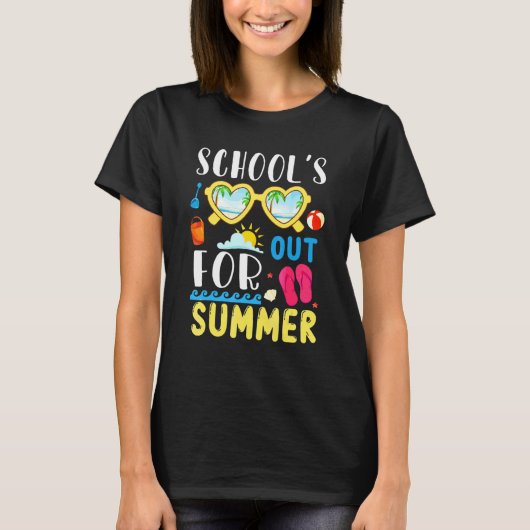 Goobye School夏のために夏の学校をハローアウト Tシャツ (正面)