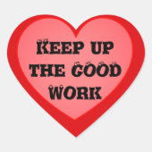 GOODワー保ク勇気付けられるのシール ハートシール (正面)