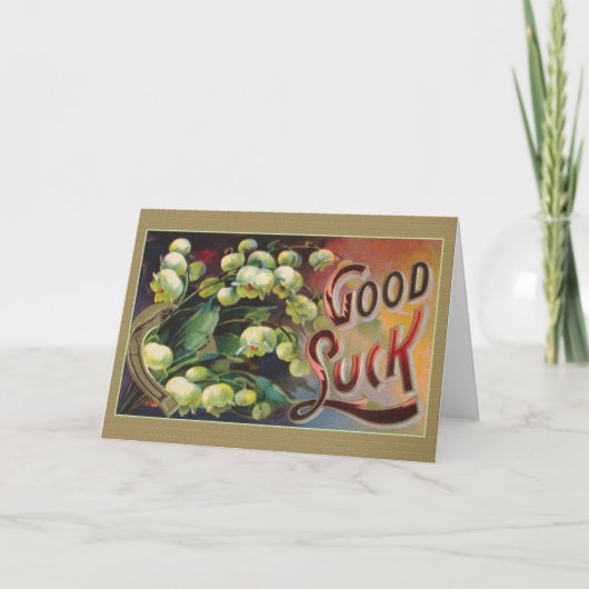Good ビクトリアン Luck Greeting Card カード (正面)