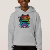 Good 日本の Luck Cat with Rainbow (正面)