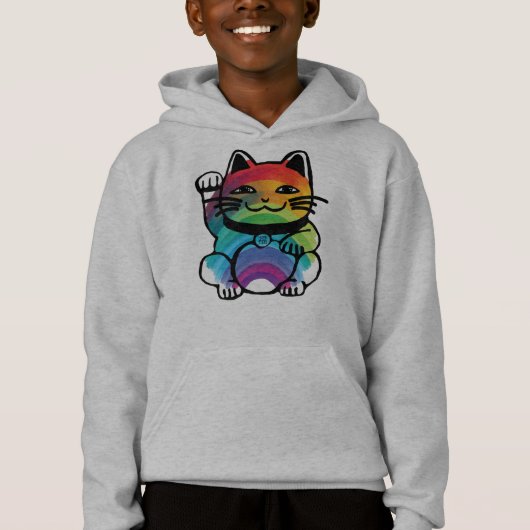 Good 日本の Luck Cat with Rainbow (正面)