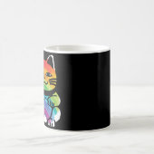 Good 日本の Luck Cat with Rainbow コーヒーマグカップ (中央)