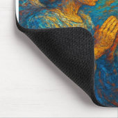 “Good and Evil – Abstract Angel and Demon Painting マウスパッド (コーナー)