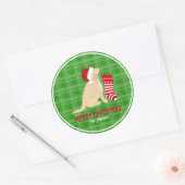 Good As金ゴールドパーソナライズされたChristmas Gift Sticker ラウンドシール (封筒)