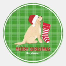 Good As金ゴールドパーソナライズされたChristmas Gift Sticker ラウンドシール