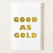 Good as Gold Planner  プランナー手帳 (裏面)