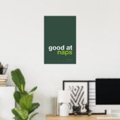 GOOD AT NAPS – Cozy Wall Art ポスター (ホームオフィス)