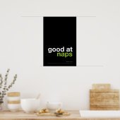 GOOD AT NAPS – Cozy Wall Art ポスター (キッチン)