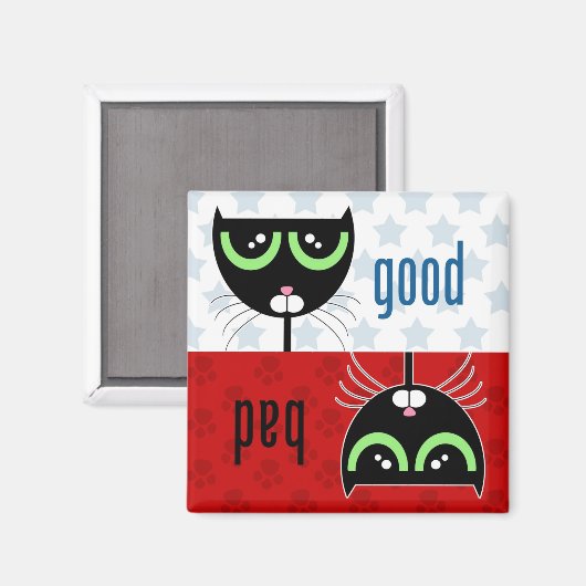 Good / Bad Cat – マグネット (正面/裏面)