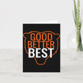 Good Better Bear Outline Motivation  カード (正面)