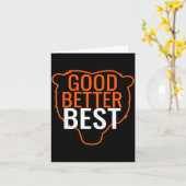 Good Better Bear Outline Motivation  カード (黄色い花)