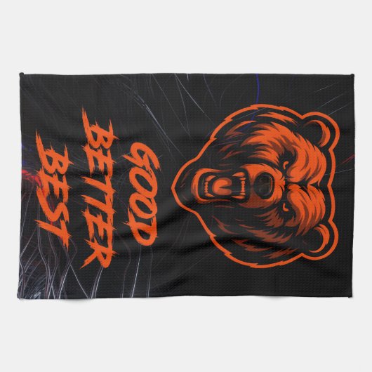 Good Better Best Never Let It Rest キッチンタオル (横)